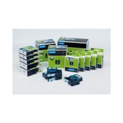 Taśma Dymo D1 Czerwony/Biały 12mm*7m 530426